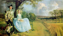 Mr. and Mrs. Andrews by Thomas Gainsborough — group oil painting wall art, Rococo
