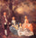 Mr. and Mrs. John Gravenor and their Daughters, Elizabeth and Ann in living room