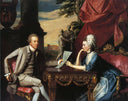 Mr.and Mrs. Ralph Izard by John Singleton Copley — group oil painting wall art, Neoclassicism