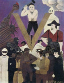 Mr. Prejudice by Horace Pippin — surrealism oil painting wall art, Naïve Art Primitivism