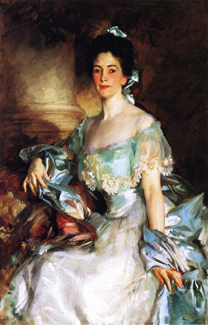 Mrs. Abbott Lawrence Rotch by John Singer Sargent — hand-painted portrait oil painting reproduction on canvas
