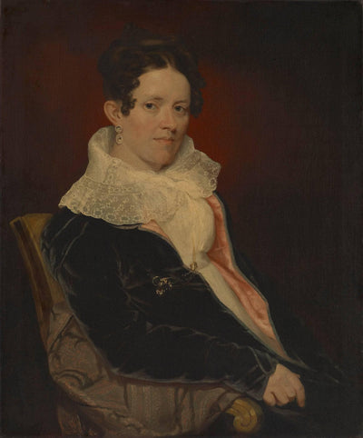 Mrs. Addin Lewis (Fanny Lewis) in modern living room