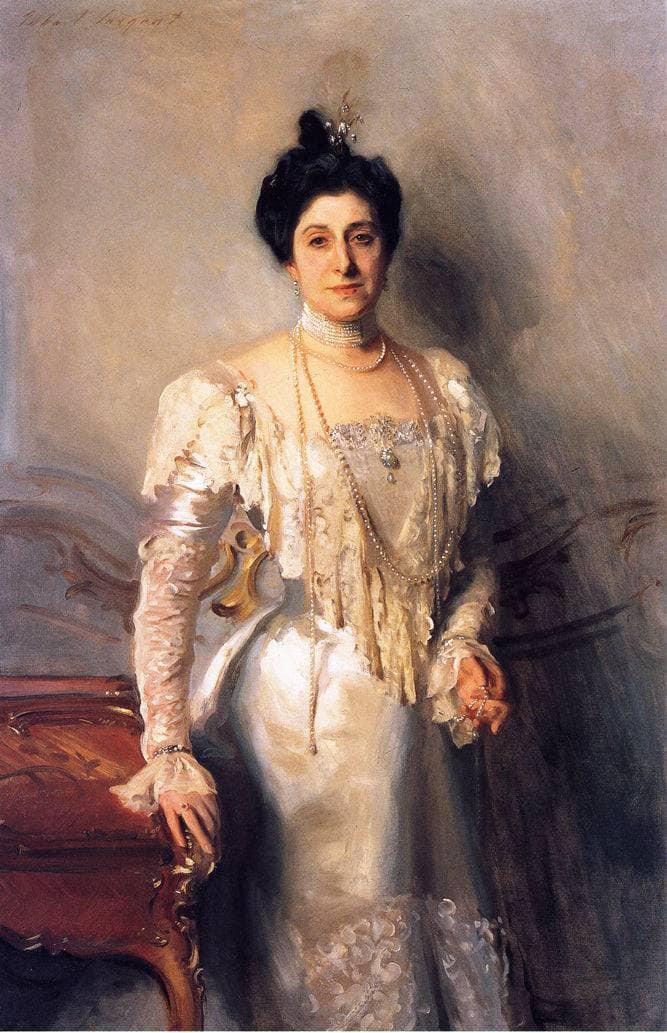 Mrs. Asher Wertheimer (Flora Joseph) by John Singer Sargent — hand-painted portrait oil painting reproduction on canvas
