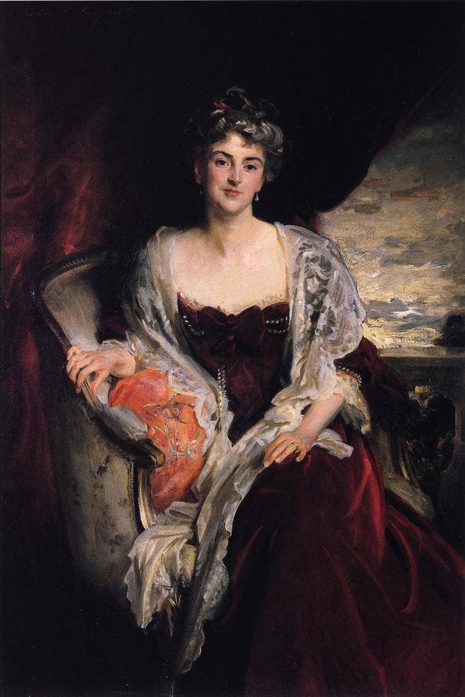Mrs. Augustus Allusen (Osma Mary Dorothy Stanley) by John Singer Sargent — hand-painted portrait oil painting reproduction on canvas