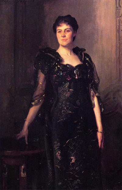 Mrs. Charles F. St. Clair Anstruther Thompson, nee Agnes in modern living room