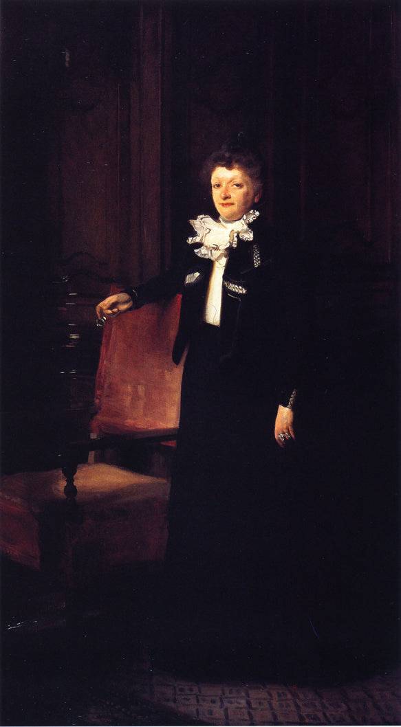 Mrs Charles Huntington by John Singer Sargent, hand-painted portrait oil painting reproduction on canvas