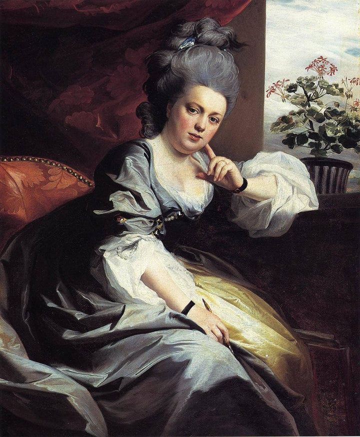 Mrs.Clark Gayton by John Singleton Copley — hand-painted portrait oil painting reproduction on canvas