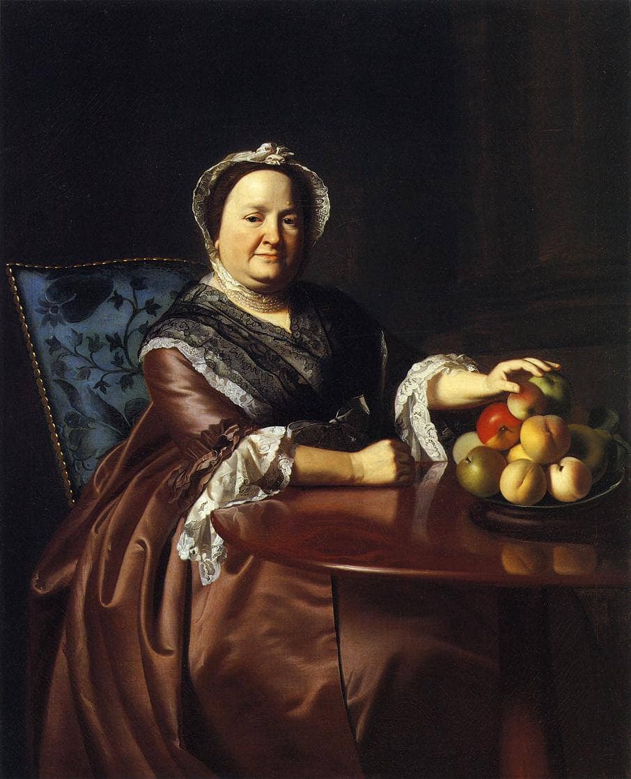 Mrs.Ezekiel Gondthwait (Elizabeth Lewis) by John Singleton Copley — hand-painted portrait oil painting reproduction on canvas
