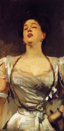 Mrs. George Batten (Mabel Veronica Hatch) by John Singer Sargent, male oil painting wall art, Realism