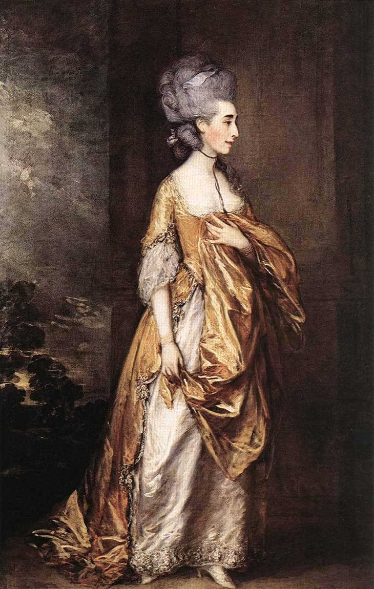 Mrs. Grace Dalyrimple Elliott by Thomas Gainsborough — hand-painted portrait oil painting reproduction on canvas