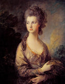 Mrs. Graham by Thomas Gainsborough — male oil painting wall art, Rococo