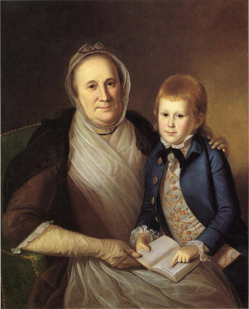 Mrs. James Smith and Grandson - Charles Willson Peale