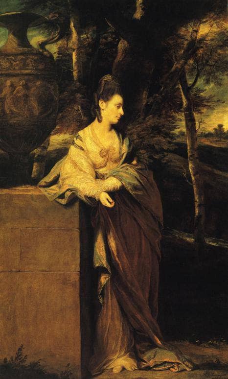 Mrs. John Parker by Joshua Reynolds — hand-painted portrait oil painting reproduction on canvas