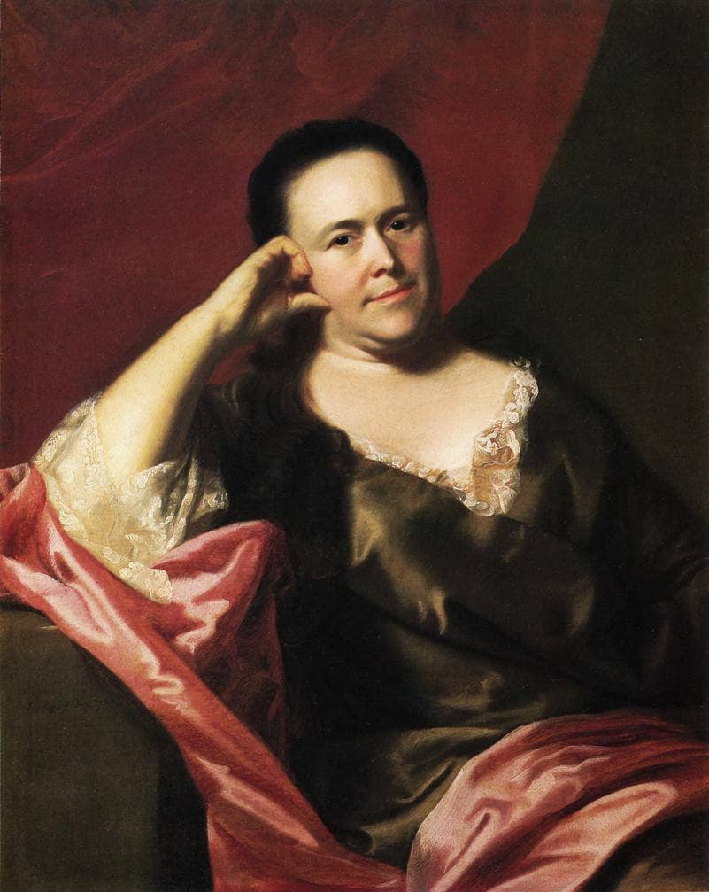Mrs.John Scoally (Mercy Greenleaf) by John Singleton Copley — hand-painted portrait oil painting reproduction on canvas