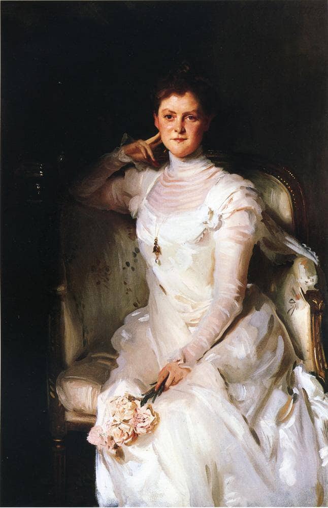 Mrs Joshua Montgomery Sears (Sarah Choate) by John Singer Sargent — hand-painted portrait oil painting reproduction on canvas