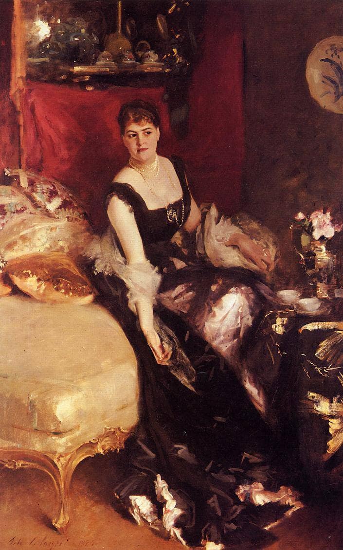 Mrs. Kate A More by John Singer Sargent — hand-painted portrait oil painting reproduction on canvas