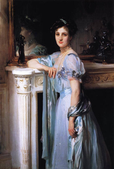 Mrs. Louis Raphael in apartment
