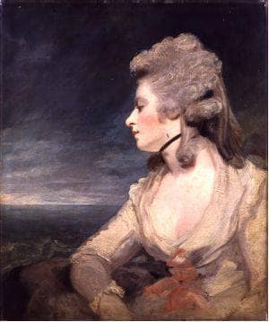 Mrs. Mary Robinson (Perdita) in modern living room