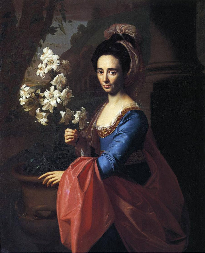 Mrs. Moses Gill (Rebecca Boylston) by John Singleton Copley — hand-painted portrait oil painting reproduction on canvas