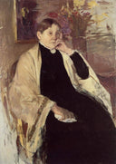 Mrs. Robert S. Cassatt (Katherine Kelson Johnston Cassatt) by Mary Cassatt — male oil painting wall art, Impressionism