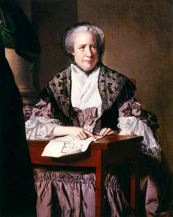 Mrs. Sarah Clayton by Joseph Wright — hand-painted portrait oil painting reproduction on canvas
