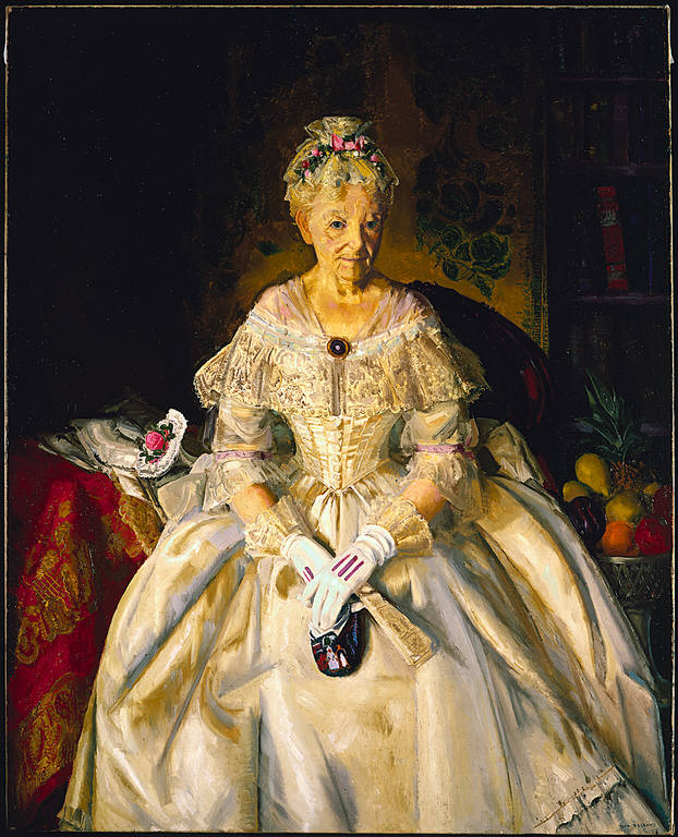 Mrs. T in Cream Silk, No. 2 - George Bellows