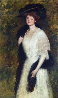 Ms. Helen Dixon by William Merritt Chase — hand-painted portrait oil painting reproduction on canvas