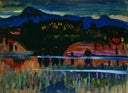 Murnau am Staffelsee by Wassily Kandinsky — hand-painted landscape oil painting reproduction on canvas
