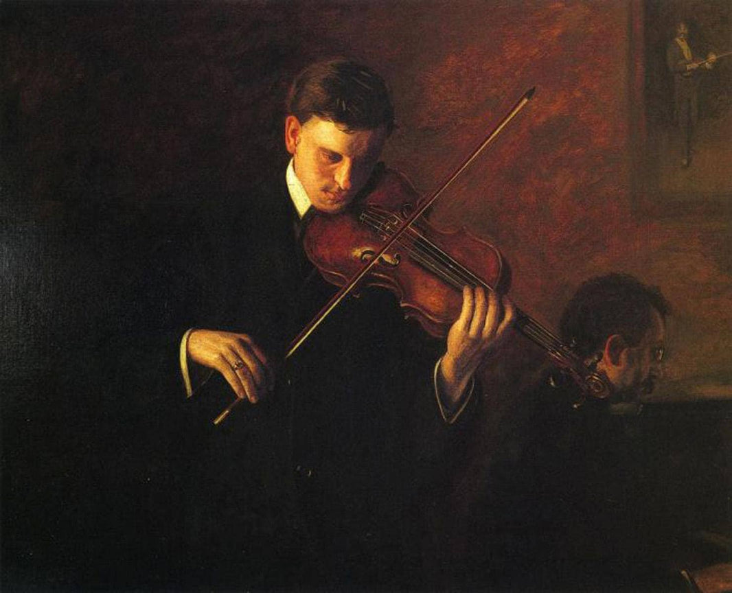 Music by Thomas Eakins — hand-painted portrait oil painting reproduction on canvas