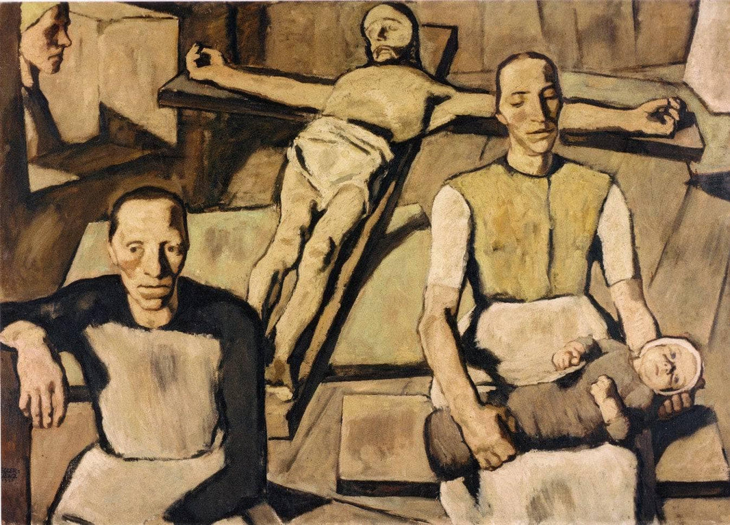 Mütter by Albin Egger-Lienz — hand-painted portrait oil painting reproduction on canvas