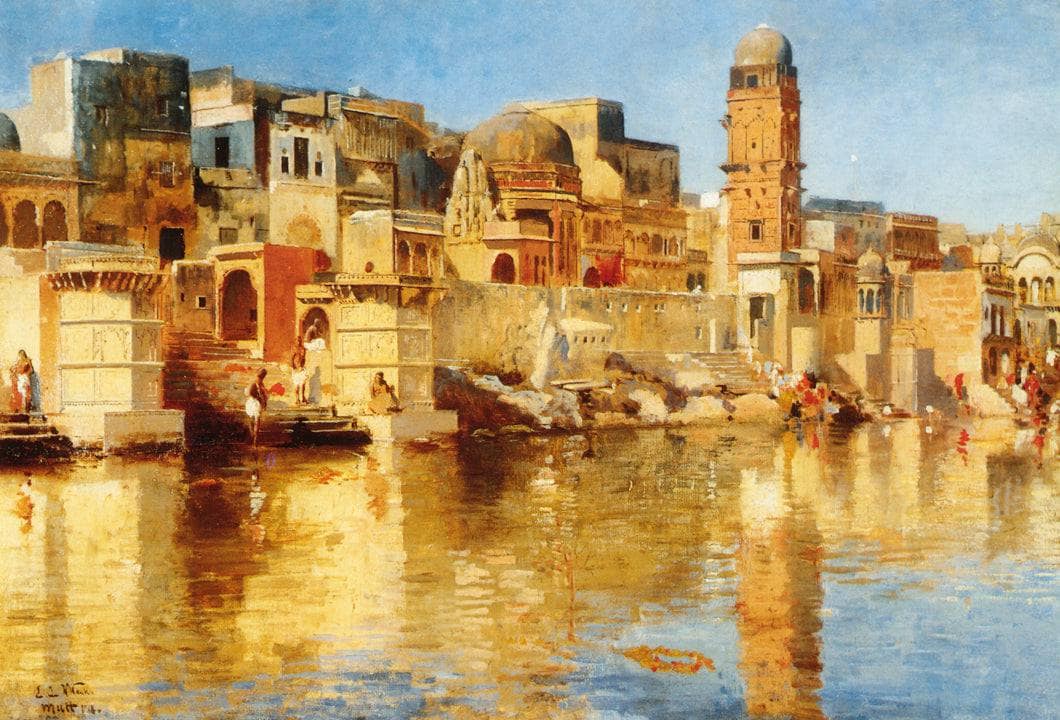 Muttra by Edwin Lord Weeks — hand-painted architectural oil painting reproduction on canvas