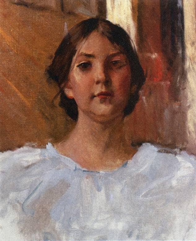 My Daughter Dorothy by William Merritt Chase — hand-painted portrait oil painting reproduction on canvas