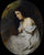 My model in modern living room