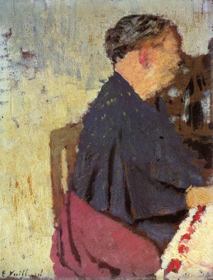 My Mother by Edouard Vuillard — hand-painted portrait oil painting reproduction on canvas
