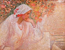 My Muse (Portrait of the Wife) by Oleksa Novakivskyi — female oil painting wall art, Post Impressionism