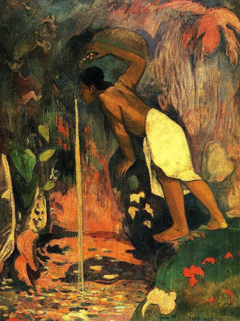 Mysterious Water by Paul Gauguin — hand-painted abstract oil painting reproduction on canvas