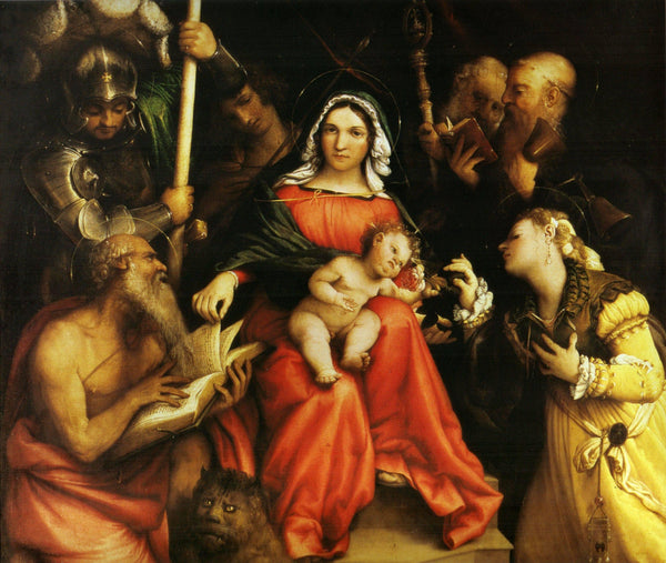 Mystic marriage of Saint Catherine of Alexandria and Saint Catherine of Siena