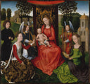 Mystic marriage of St Catherine by Hans Memling — hand-painted cultural oil painting reproduction on canvas