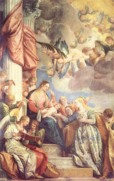 Mystic Marriage of St Catherine in kitchen