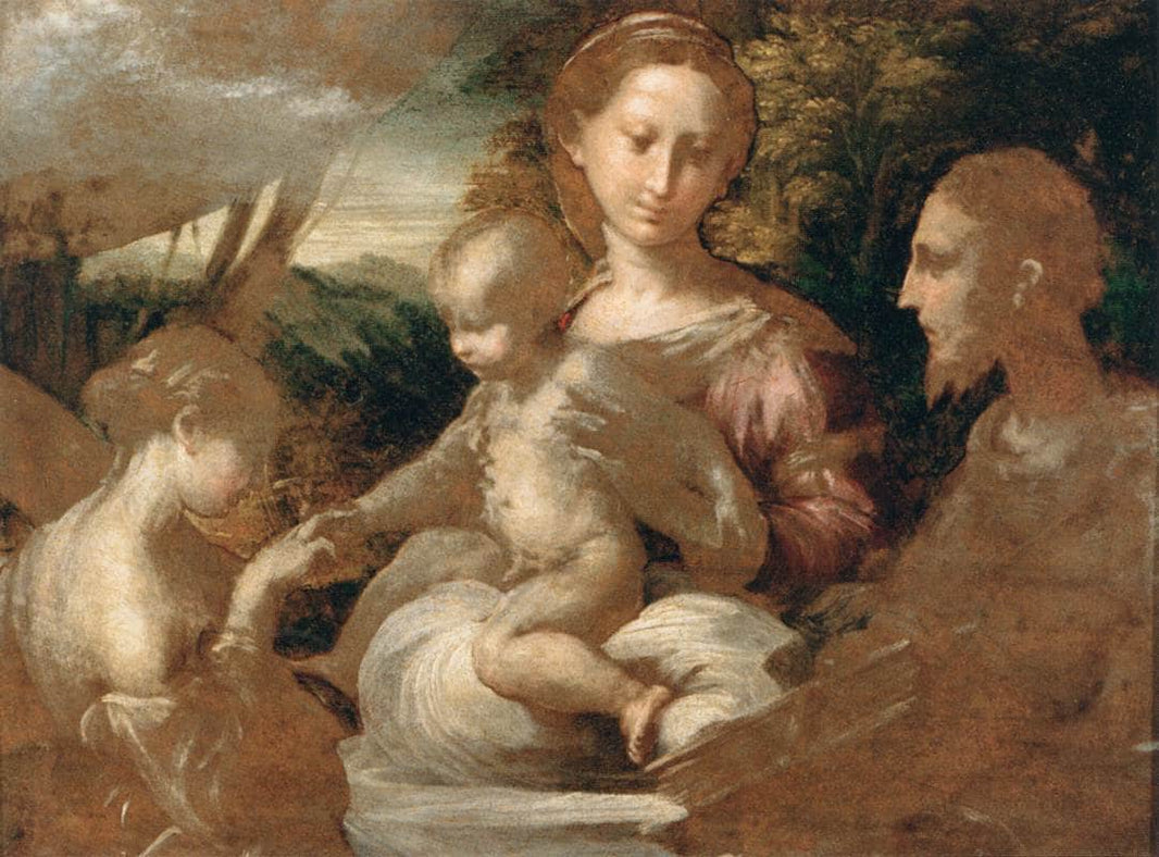 Mystic Marriage of St Catherine by Parmigianino — hand-painted cultural oil painting reproduction on canvas