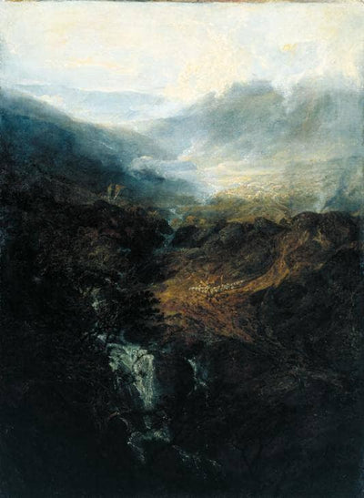 Morning Amongst the Coniston Fells, Cumberland by J.M.W. Turner — oil painting reproduction