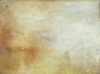 Sun Setting over a Lake by J.M.W. Turner — hand-painted abstract oil painting reproduction on canvas