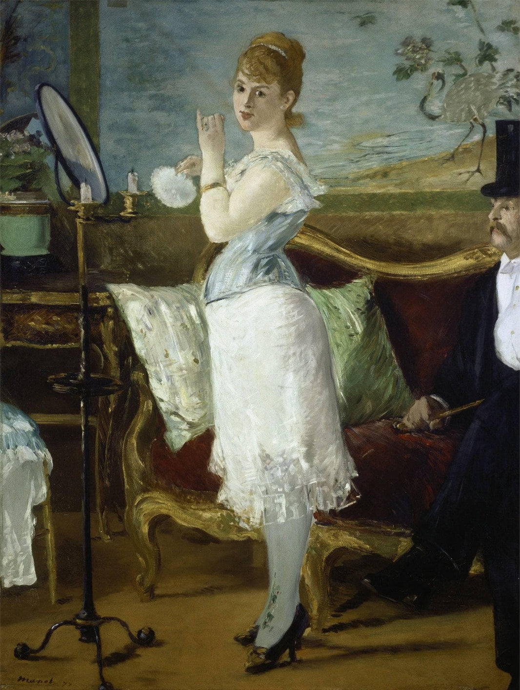 Nana by Edouard Manet — hand-painted portrait oil painting reproduction on canvas