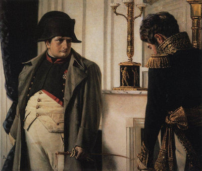 Napoleon and general Lauriston ( Peace at all costs) in modern living room