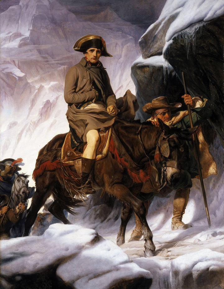 Napoleon crossing the Alps by Paul Delaroche — hand-painted animal oil painting reproduction on canvas