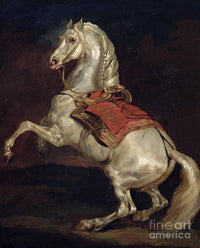 Napoleon's Stallion, Tamerlan by Théodore Géricault — hand-painted animal oil painting reproduction on canvas