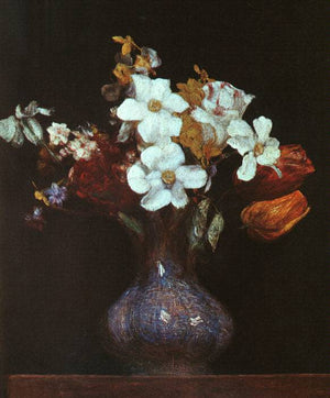 Narcissus and Tulips - Henri Fantin-Latour