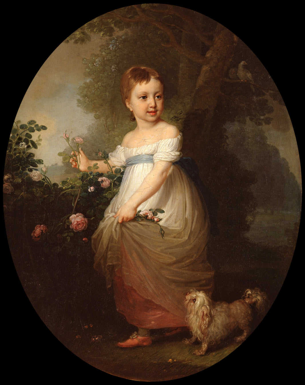 Naryshkina Elena by Vladimir Borovikovsky — hand-painted portrait oil painting reproduction on canvas