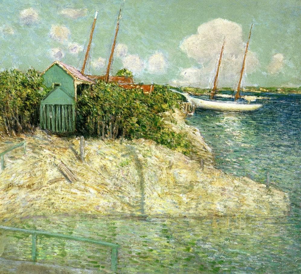 Nassau, Bahamas by Julian Alden Weir — hand-painted architectural oil painting reproduction on canvas