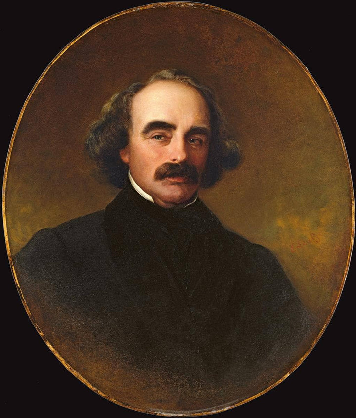 Nathaniel Hawthorne by Emanuel Leutze — hand-painted portrait oil painting reproduction on canvas